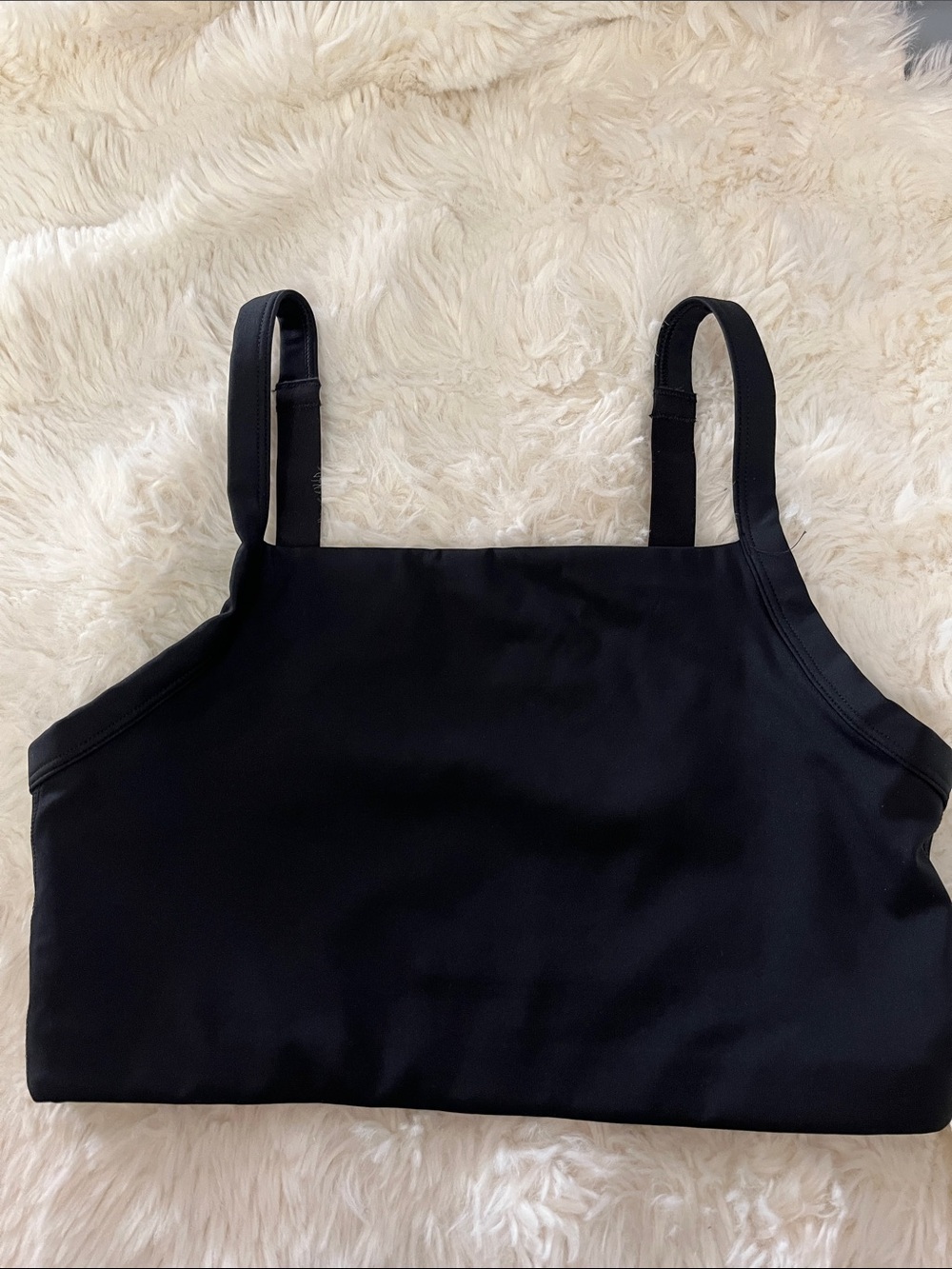 Offline by Aerie Black Square Neck Sports Bralette